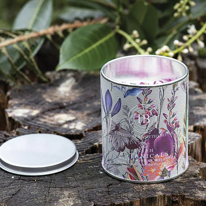 Irish Botanicals Elderberry & Spotted Nettle Tin Candle (9cm) - LemonSalt