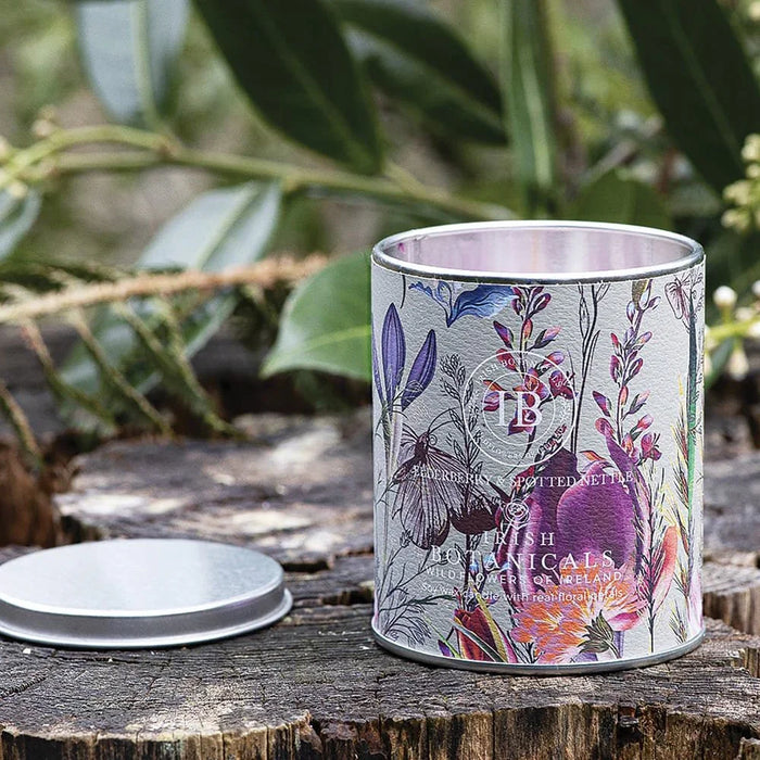 Irish Botanicals Elderberry & Spotted Nettle Tin Candle (9cm) - LemonSalt