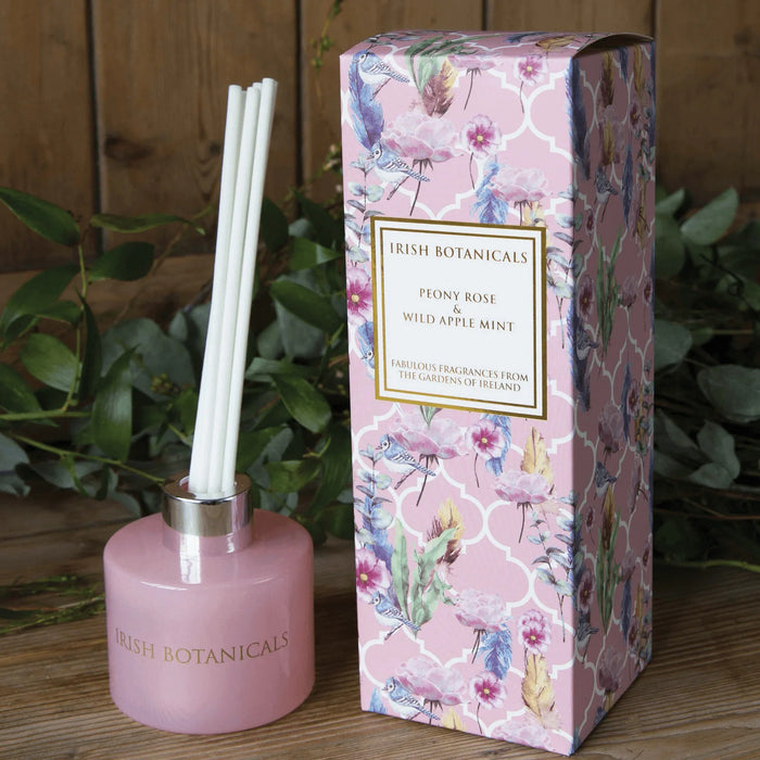 Irish Botanicals Reed Diffuser - Peony And Wild Apple Mint
