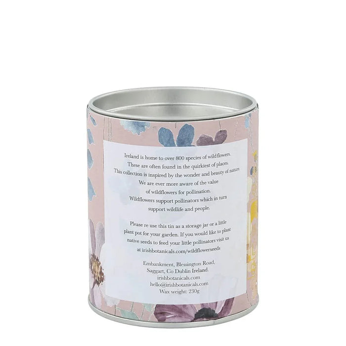 Irish Botanicals Wild Orchid & Comfrey Tin Candle (9cm) - LemonSalt