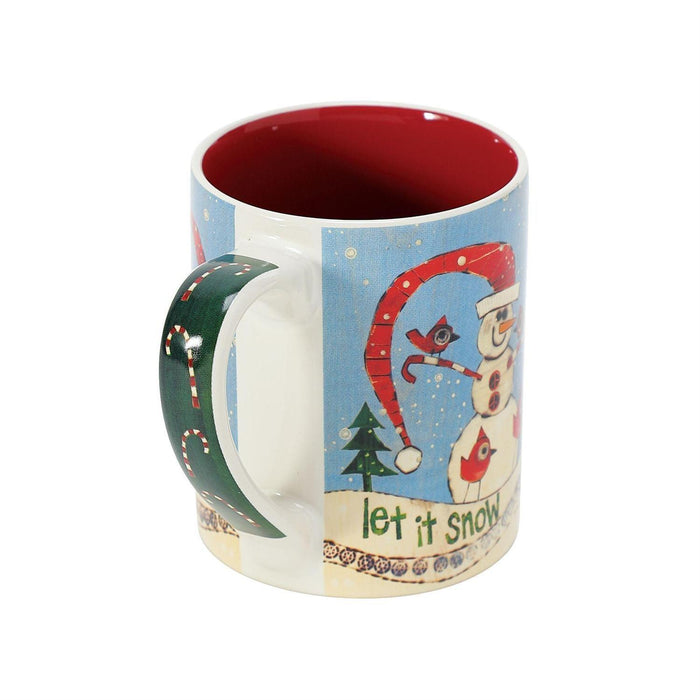 Izzy and Oliver - Candycane Snowman Mug