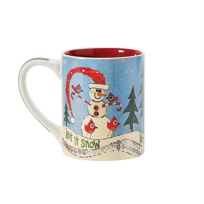 Izzy and Oliver - Candycane Snowman Mug