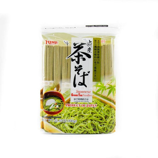 J-Basket Japanese Green Tea Noodles (640g) - Chasoba | {{ collection.title }}
