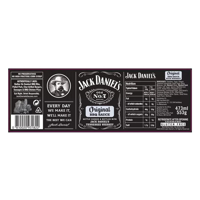 Jack Daniel's BBQ Sauce Variety Pack (3x553g)
