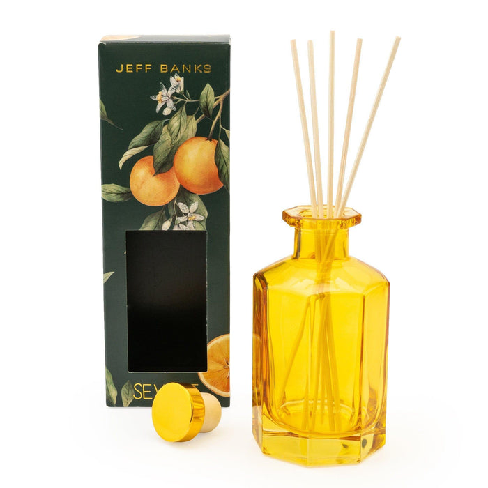 Jeff Banks Reed Diffuser Seville with Orange blossom Musk Scent (200ml) - Orange