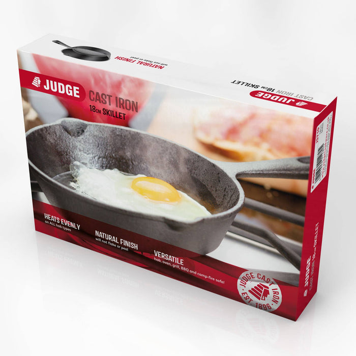 Judge UK Cast Iron Skillet (18cm) - LemonSalt