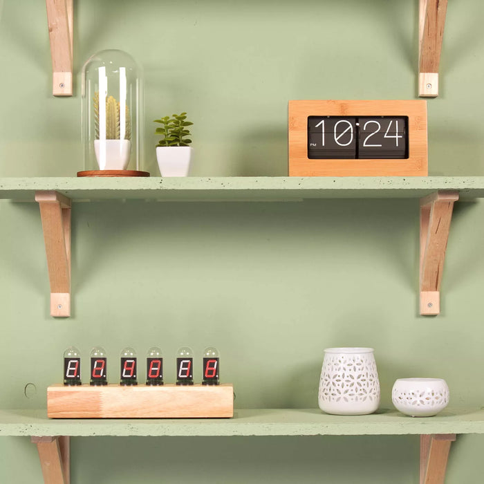 Karlsson Cathode Oak Base Table clock