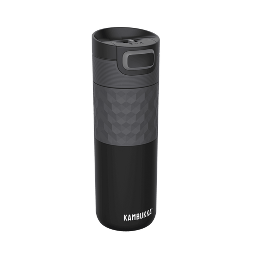 Kambukka Etna 3 in 1 lid Travel Mug 500 ML - Black Steel - LemonSalt