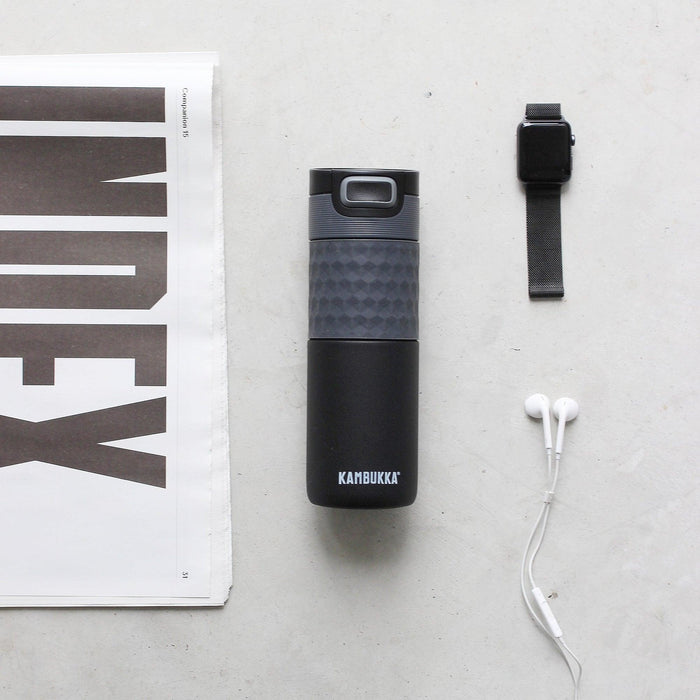 Kambukka Etna 3 in 1 lid Travel Mug 500 ML - Black Steel