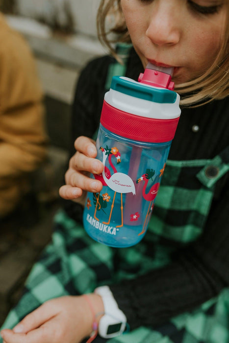 Kambukka Lagoon Kids Water Bottle 400 ML - Blue Flamingo