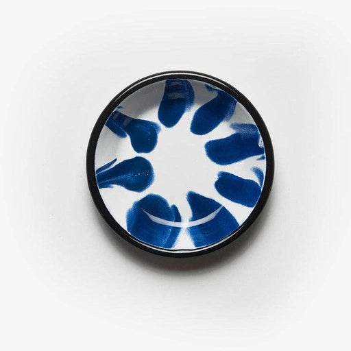 Kapka - A Little Colour Enamel Round Meze Plate - Blue (12cm) - LemonSalt