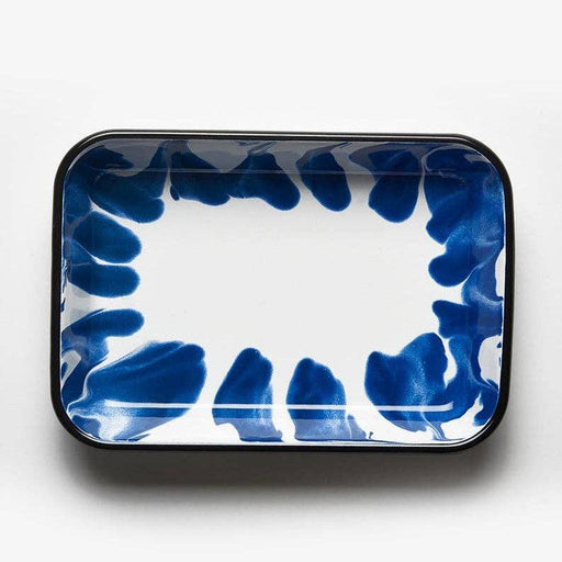 Kapka - A Little Colour Enamel Serving Tray - Blue (26cm) - LemonSalt