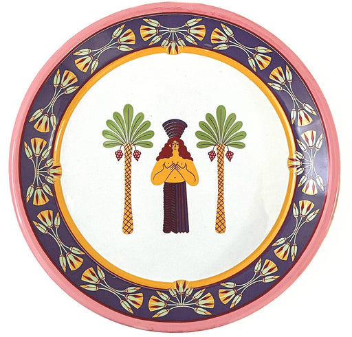Kapka - Cosmogenesis Inanna Pink Enamel Plate (25cm) - LemonSalt