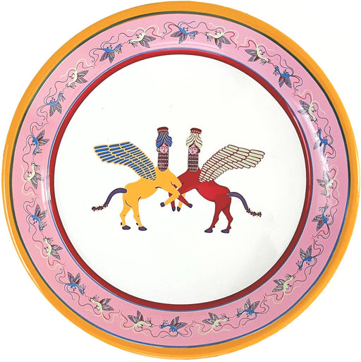Kapka - Cosmogenesis Lamassu Yellow Enamel Plate (25cm) - LemonSalt