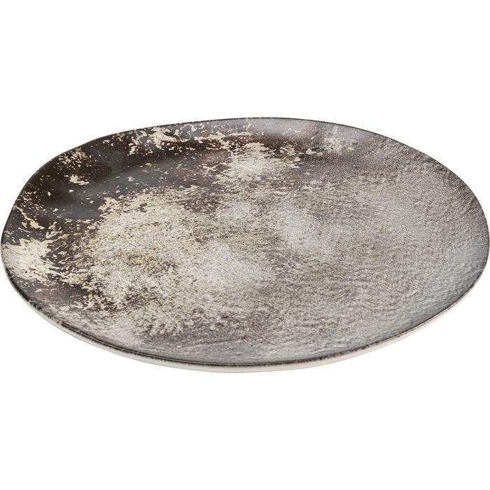 Kare Design - Plate Savannah Brown/Grey Matt 20cm (set of 4)