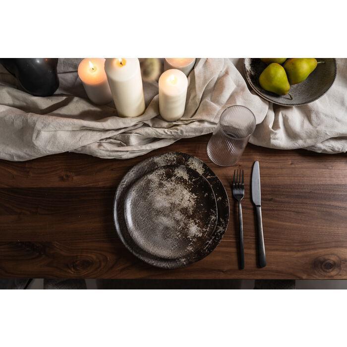 Kare Design - Plate Savannah Brown/Grey Matt 20cm (set of 4)