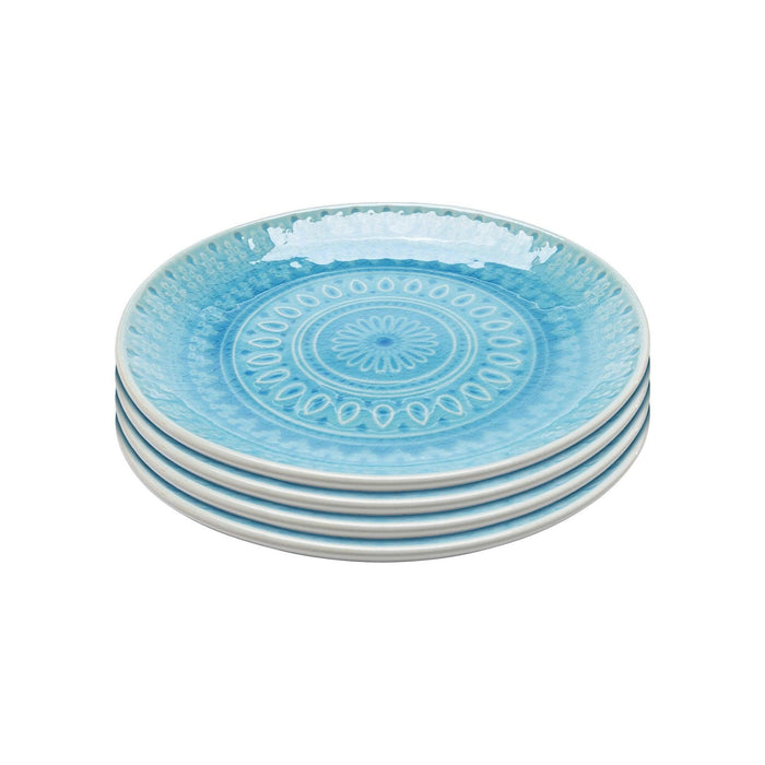 Kare Design - Plate Sicilia Blue Ø21cm (set of 4) | {{ collection.title }}