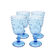 Kare Design - Wine Glass Greece Blue (set of 4)