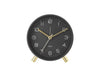 Karlsson Alarm Clock Lofty Metal Matt - Black - LemonSalt