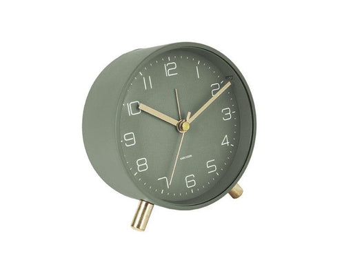 Karlsson Alarm Clock Lofty Metal Matt - Green | {{ collection.title }}