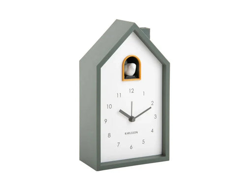 Karlsson Alarm Clock Modern Cuckoo - Jungle green - LemonSalt