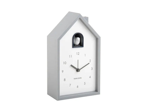 Karlsson Alarm Clock Modern Cuckoo - Mouse Grey - LemonSalt