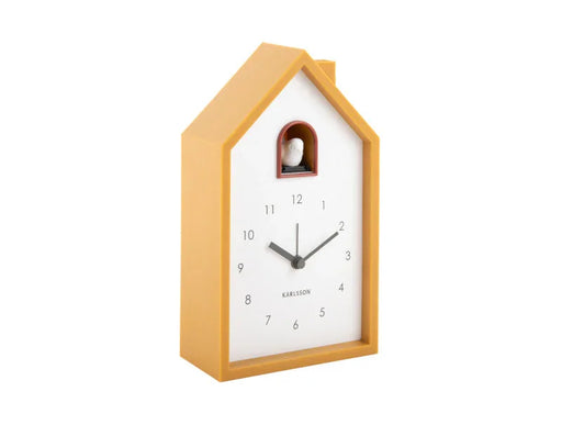 Karlsson Alarm Clock Modern Cuckoo - Yellow Ochre - LemonSalt
