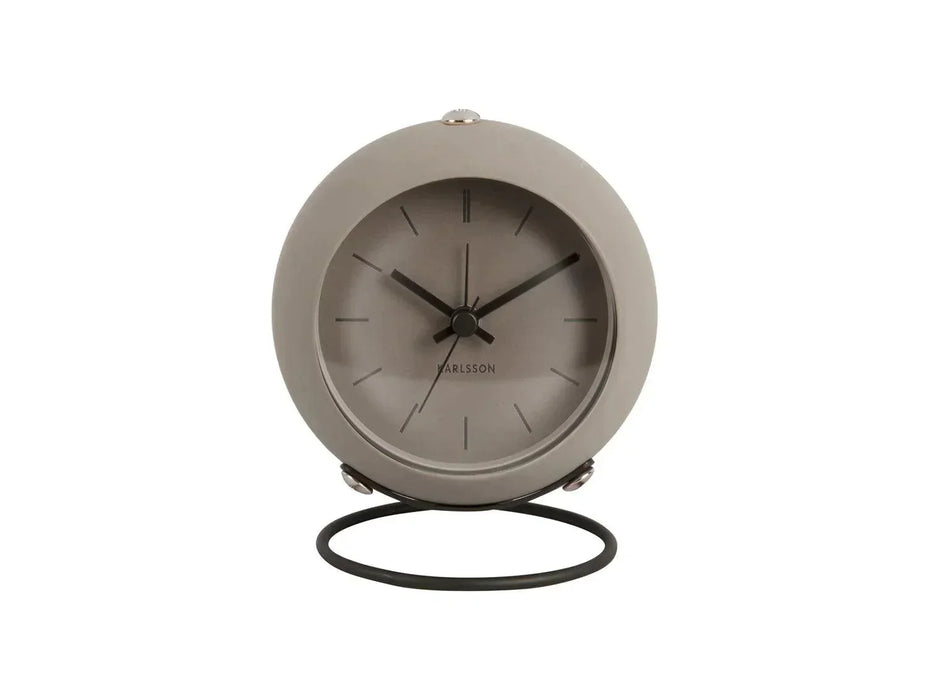 Karlsson Alarm Clock - Nirvana Globe - Warm grey