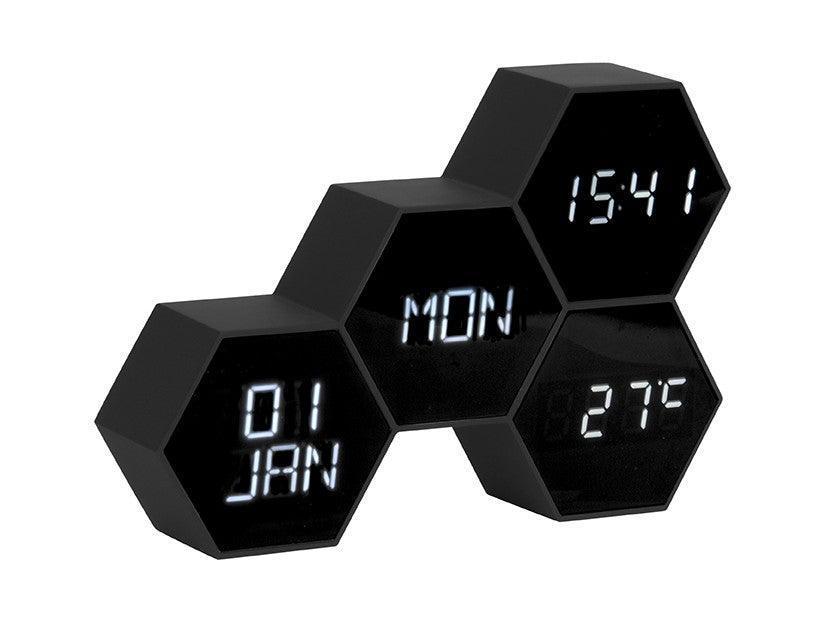 Karlsson Alarm Clock Six In The Mix - Black