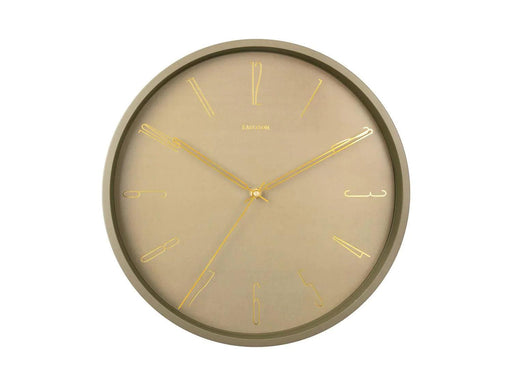 Karlsson Belle Numbers Wall Clock 35cm - Moss Green - LemonSalt
