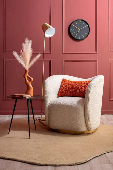 Karlsson Belle Numbers Wall Clock 35cm - Moss Green