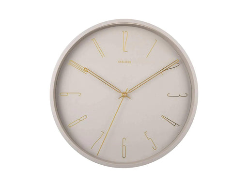 Karlsson Belle Numbers Wall Clock 35cm - Warm Grey | {{ collection.title }}