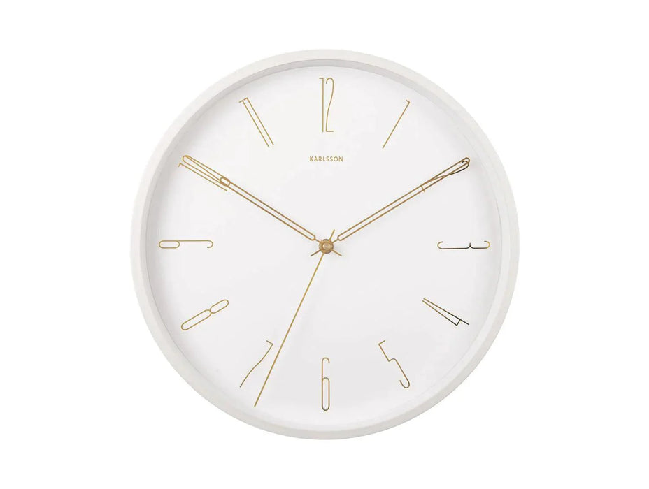 Karlsson Belle Numbers Wall Clock 35cm - White