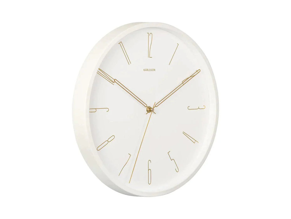 Karlsson Belle Numbers Wall Clock 35cm - White