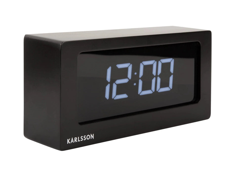 Karlsson Boxed LED Alarm Clock - Black