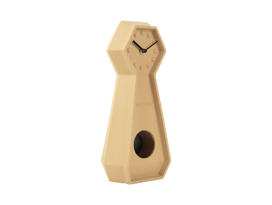 Karlsson Ceramic Genuine Pendulum Table Clock - Latte brown | {{ collection.title }}