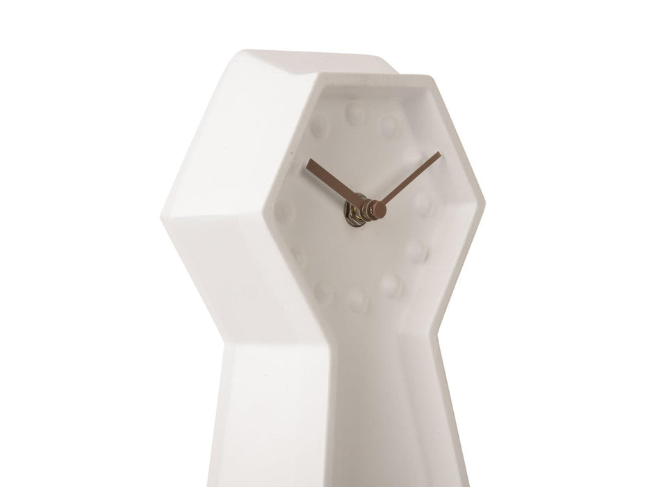 Karlsson Ceramic Genuine Pendulum Table Clock - White | {{ collection.title }}