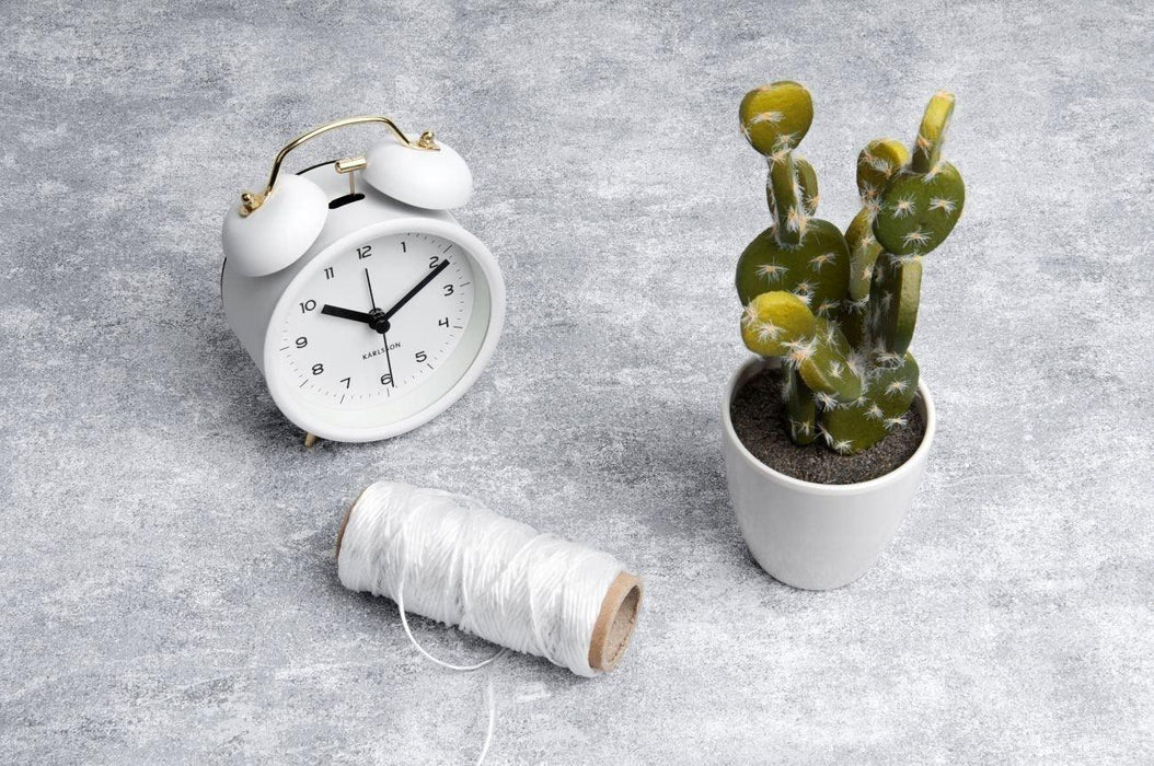 Karlsson Classic Bell Alarm Clock - White - LemonSalt