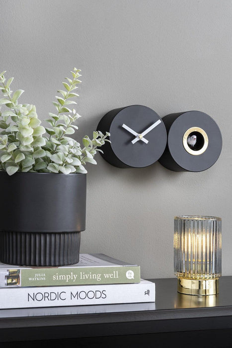 Karlsson Duo Cuckoo Wall Clock - Black
