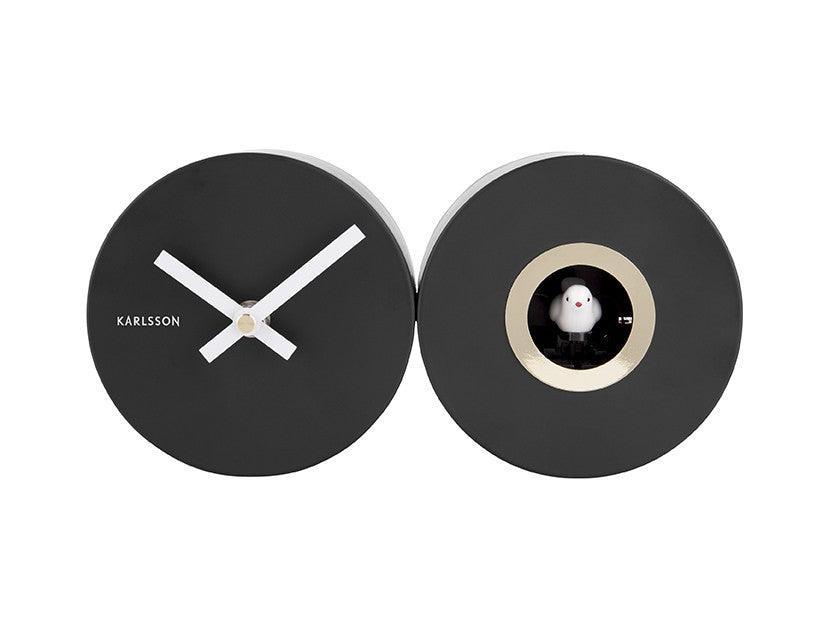 Karlsson Duo Cuckoo Wall Clock - Black