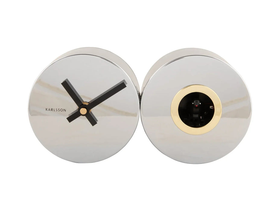 karlsson-duo-cuckoo-wall-clock-chrome-plated-lemonsalt-20923