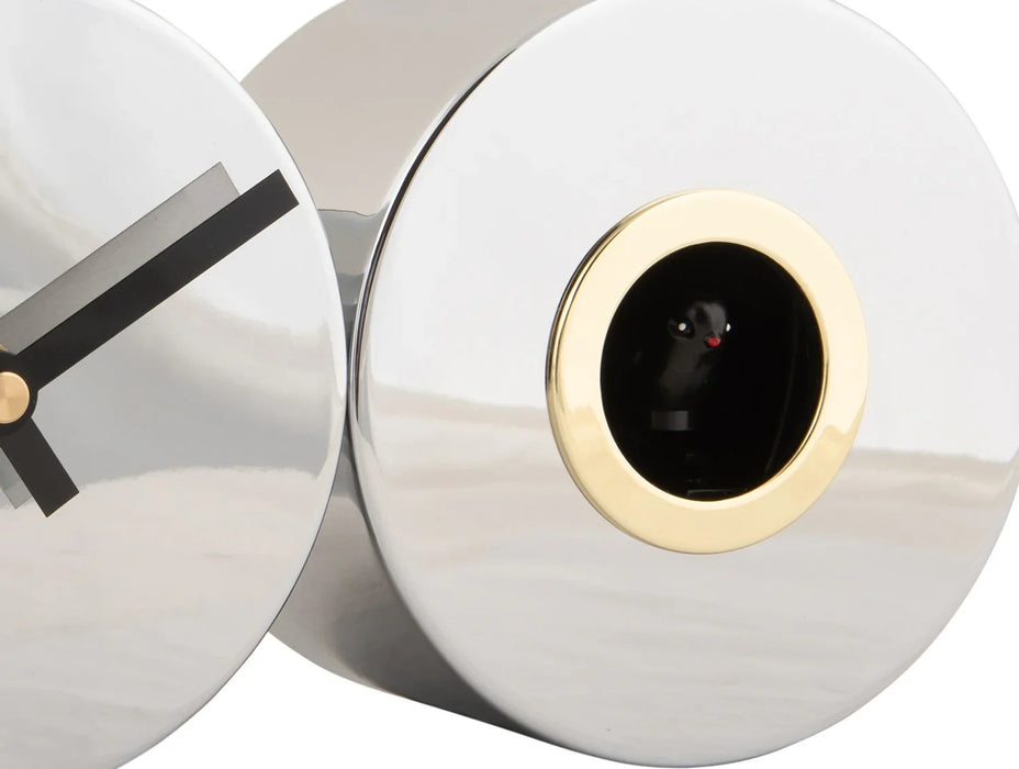 karlsson-duo-cuckoo-wall-clock-chrome-plated-lemonsalt-22498