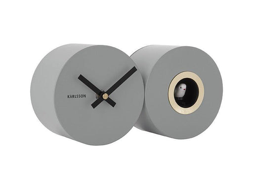 Karlsson Duo Cuckoo Wall Clock - Grey | {{ collection.title }}