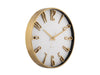 Karlsson Elevated Glam Wall Clock - Metallic White - LemonSalt