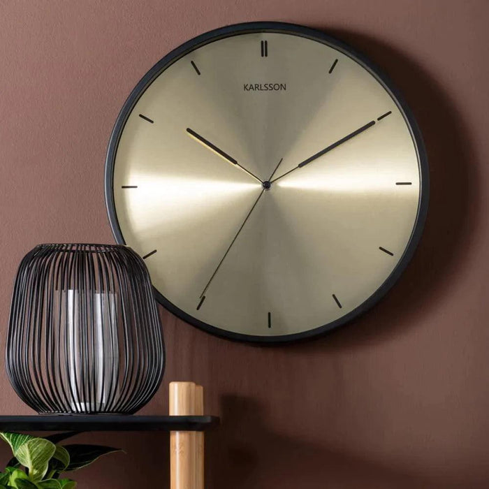 Karlsson 'FINESSE' Wall Clock - Gold | {{ collection.title }}