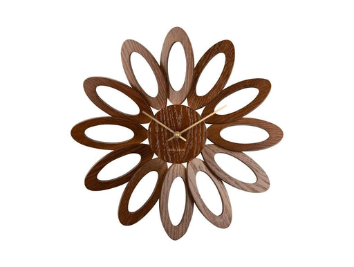 Karlsson Fiore Wall Clock - Dark wood Veneer - LemonSalt