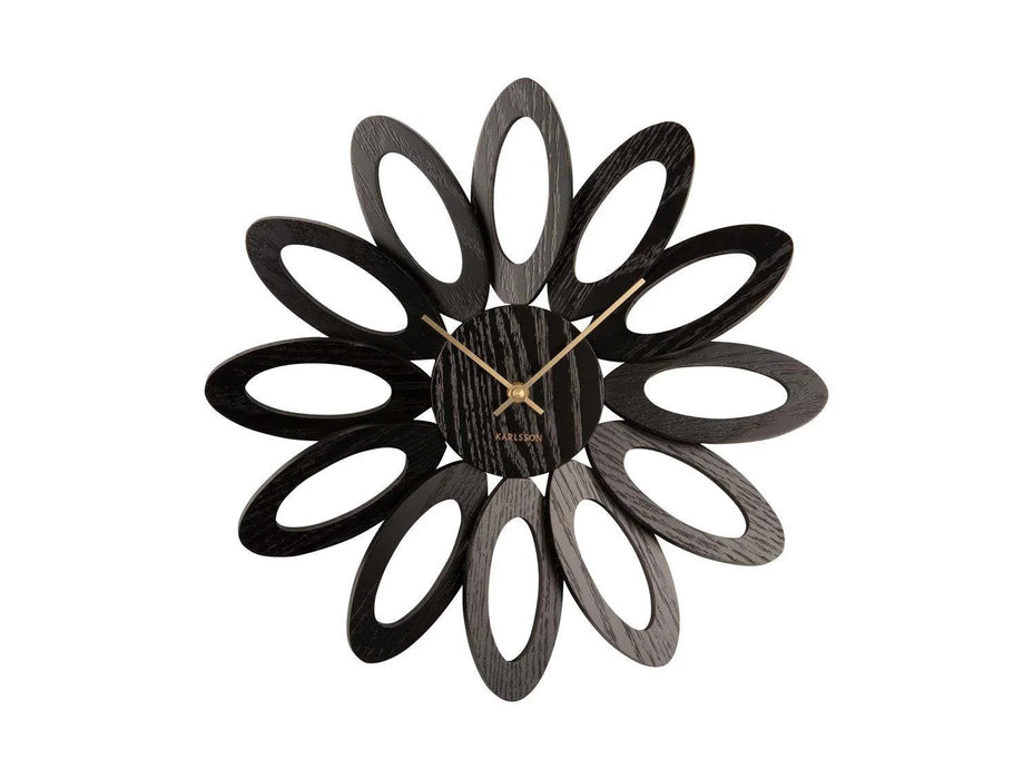 Karlsson Fiore Wall Clock - Veneer Black