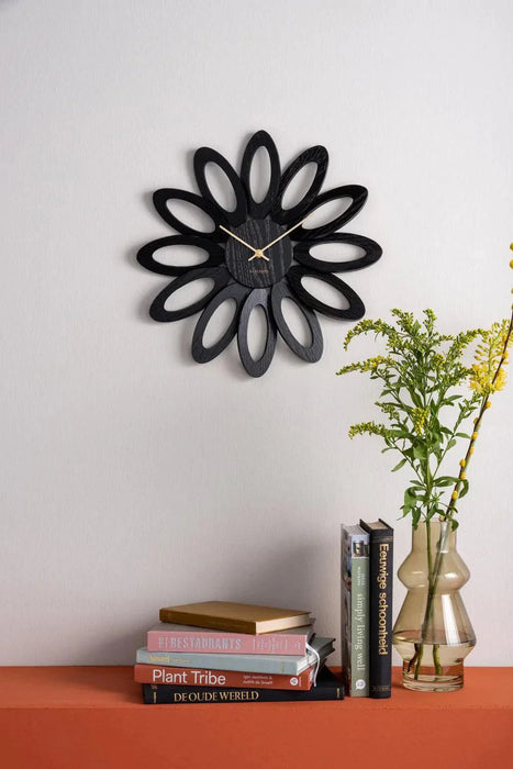 Karlsson Fiore Wall Clock - Veneer Black