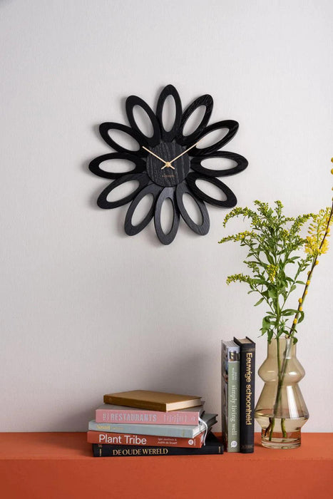 Karlsson Fiore Wall Clock - Veneer Black | {{ collection.title }}