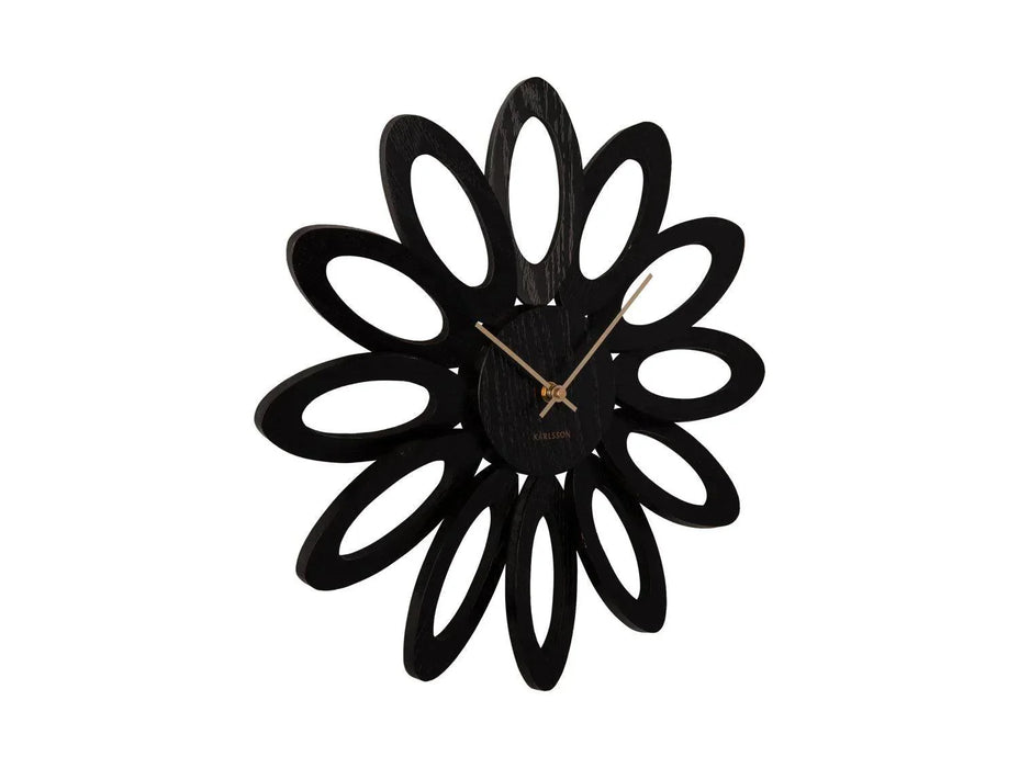 Karlsson Fiore Wall Clock - Veneer Black